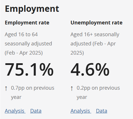 Employment Rate vs Unemployment Rate Current Job Market